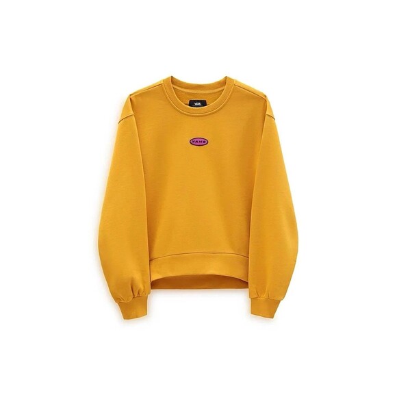 Vans X Curren X Knost Women’s Crewneck Sweater Size Large Oversized Gold Yellow - Picture 1 of 14